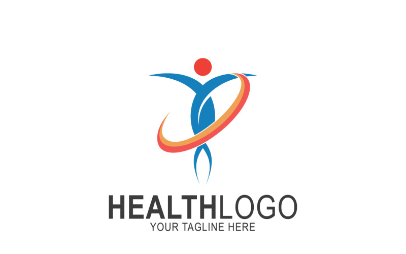 Logo-Vorlage für gesunde Menschen
