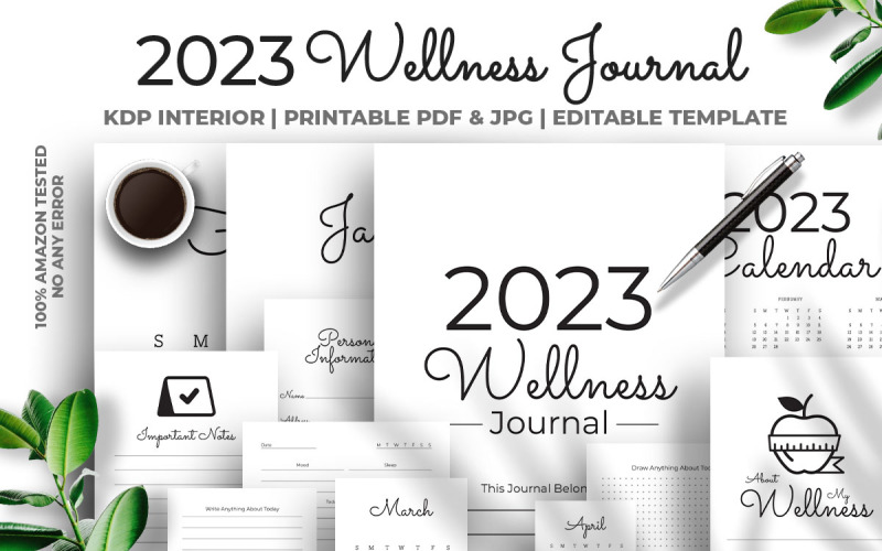 2023 Wellness Journal KDP Wnętrze