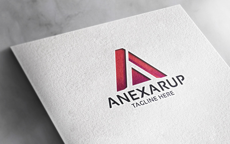Logo professionnel de la lettre A d'Anexarup