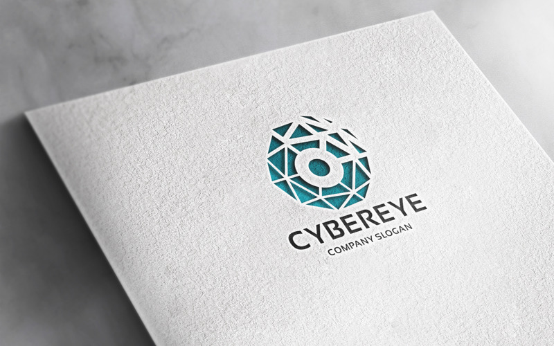Professionelles Cyber Eye-Logo