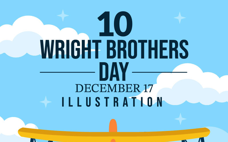 10 Wright Kardeşler Günü İllüstrasyonu
