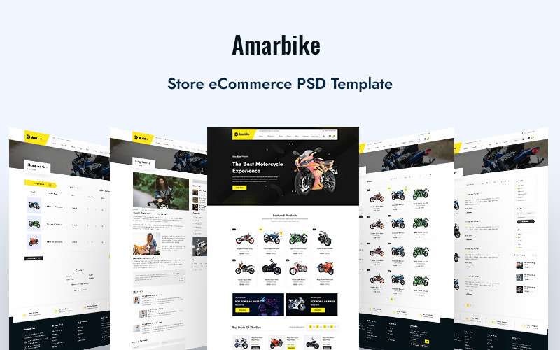 AmarBike-Store eCommerce PSD-sjabloon