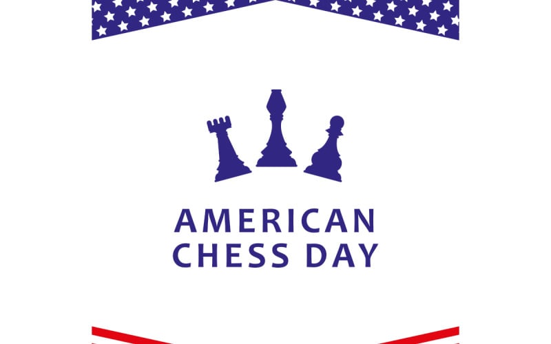 American Chess Day Design Template 05