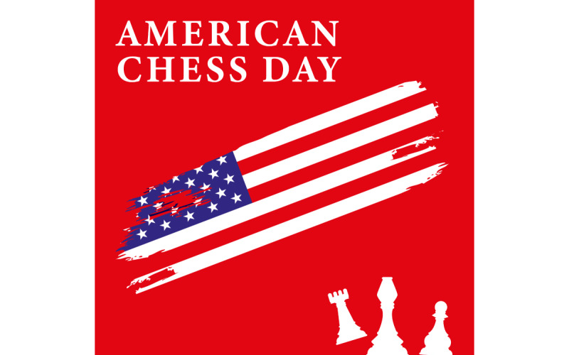 Amerikan Satranç Günü Tasarım Şablonu 08