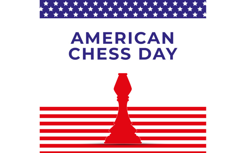 Modèle de conception de la journée des échecs américains