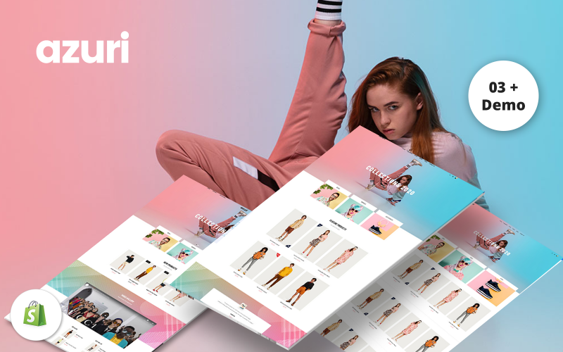 Gts Azuri - Многоцелевые разделы Shopify Theme