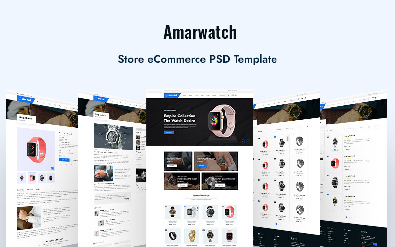 Modèle PSD de commerce électronique Amarwatch-Store