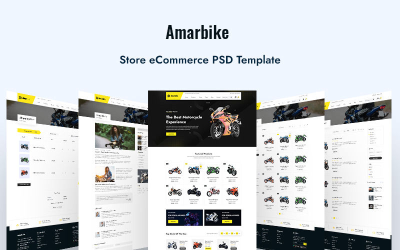 PSD-шаблон електронної комерції AmarBike-Store