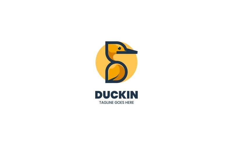 Duck Simple Mascot Logo Style 2