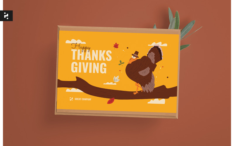 Thanksgiving-wenskaart