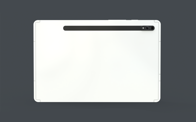 Andromeda Tablet Pc Modello 3D a basso numero di poligoni