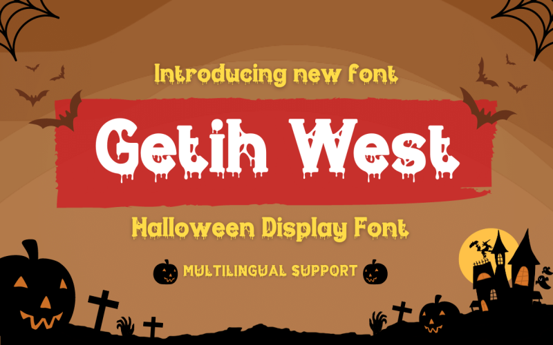 Getih West Je to halloweenské písmo