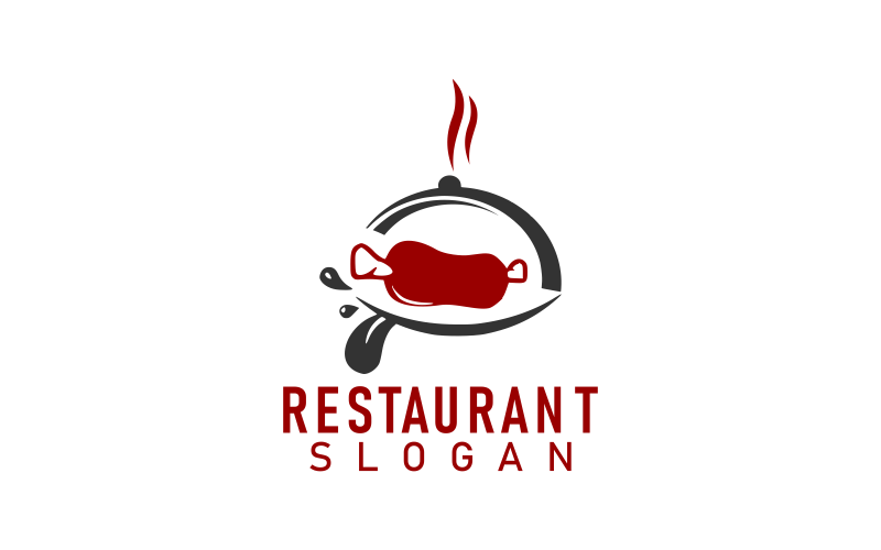 Restaurace Elegantní A Vlastní Design Logo