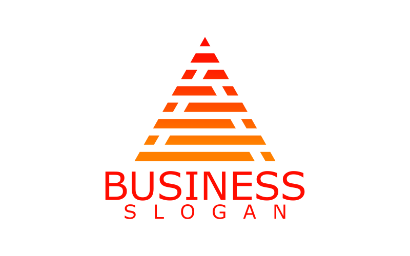 Trojúhelník Elegantní Design Logo šablona