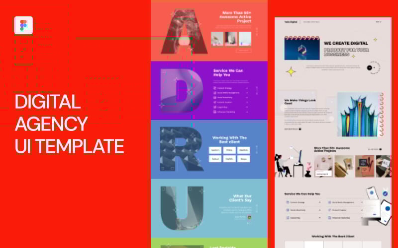 UI-Vorlage für digitale Agenturen