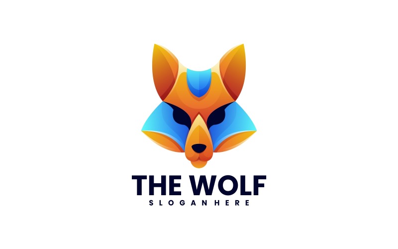 Wilk Gradient Kolorowe Logo 1
