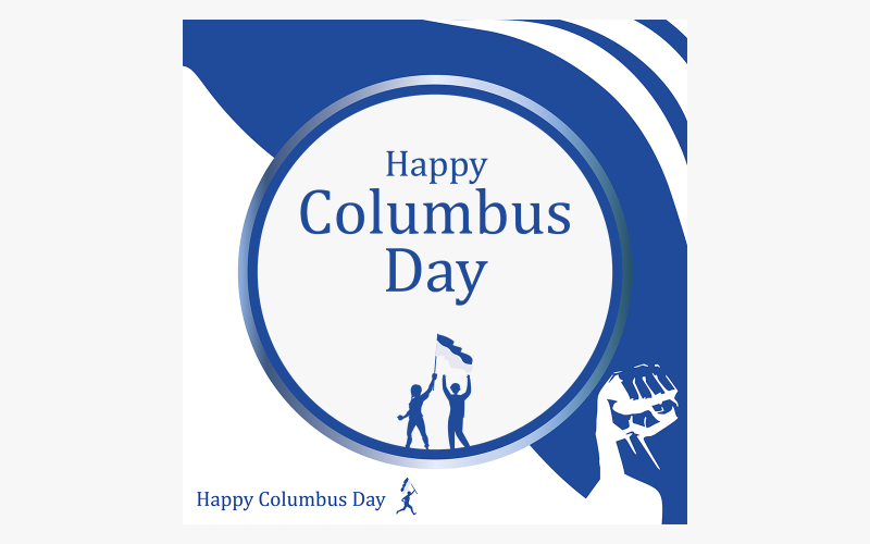 Feliz Dia de Colombo Vetor