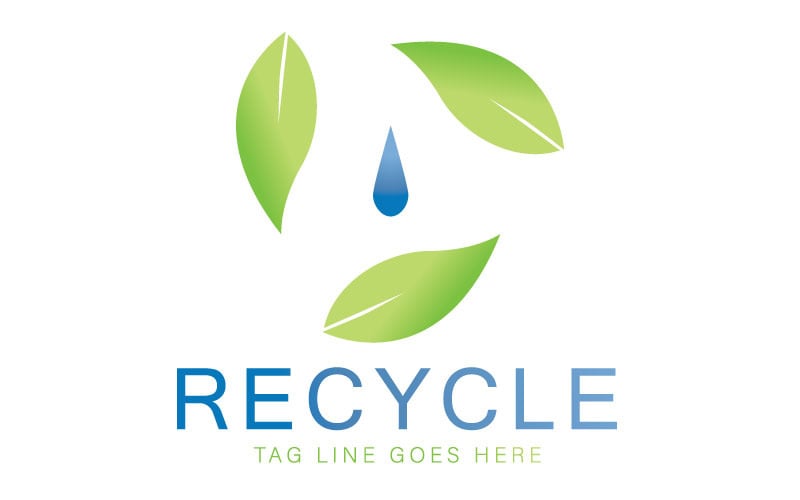 Modelo de Logotipo de Reciclagem Criativa