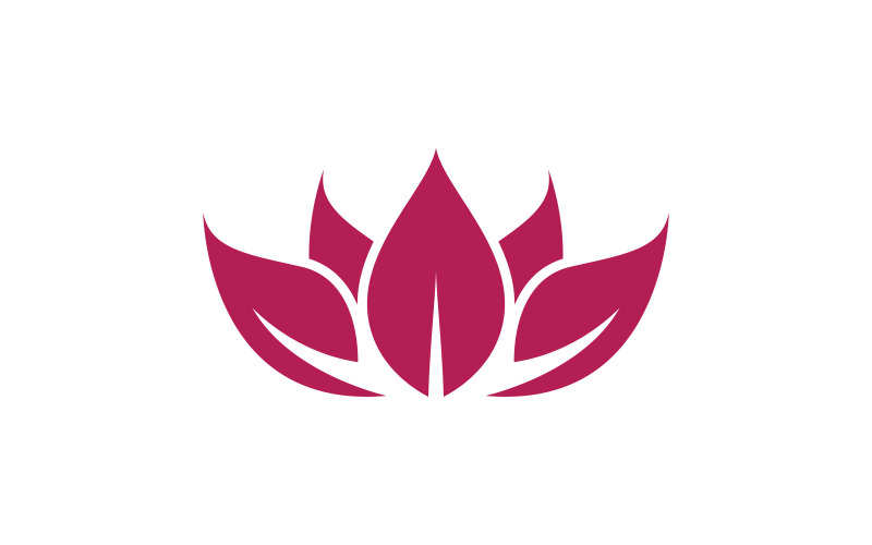 Beauty-Lotus-Blume-Logo-Vorlage. Vektor-Illustration. V4