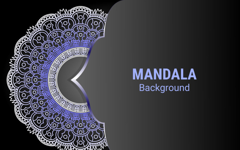 Conception de fond de mandala de luxe avec motif de couleur dorée.
