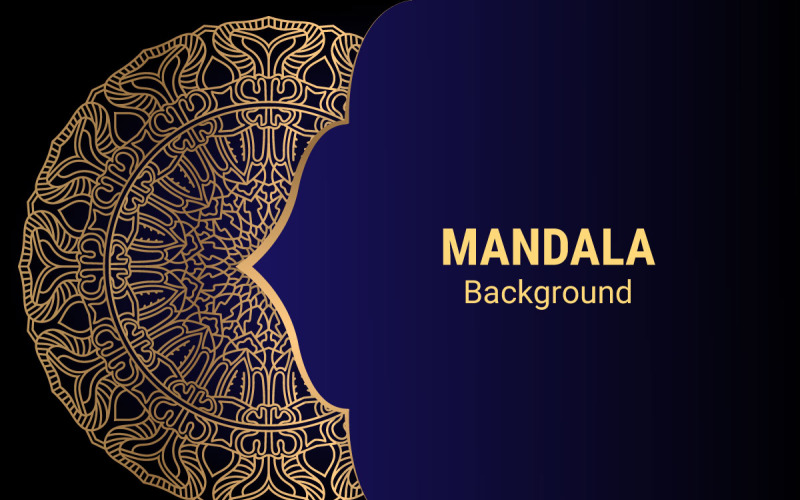 Floral de luxe abstrait et élégant mandala