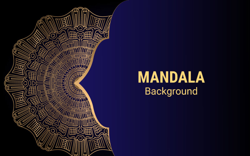 Fond de modèle de Mandala de luxe de style islamique
