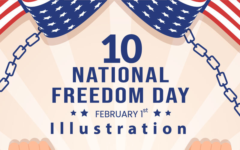 10 Illustration zum Nationalen Tag der Freiheit