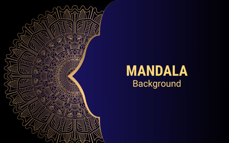 Lüks arabesk desen. Dekoratif mandala. Baskı, poster, kapak, broşür, el ilanı için Mandala