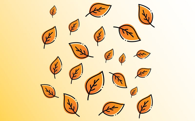 Modèle de logo de feuille d'automne. Illustration vectorielle.V6