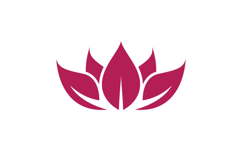 Modelo de logotipo de flor de lótus de beleza. Ilustração vetorial. V4