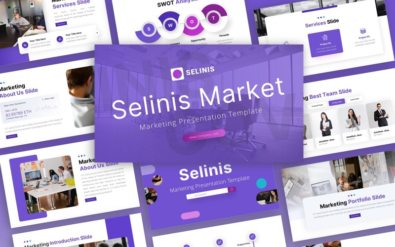 Selinis - 营销多用途的PowerPoint模板