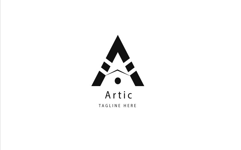 Арктический логотип - письмо шаблон логотипа