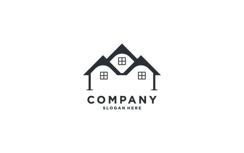 Design-Vorlage für Immobilien-Eigentumslogo