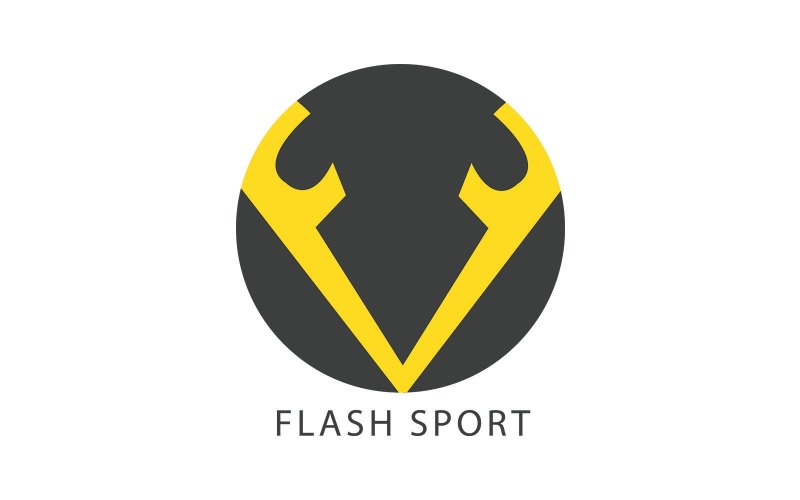 Flash Sport logotyp mall