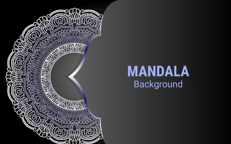 Fundo de design de mandala ornamental de luxo
