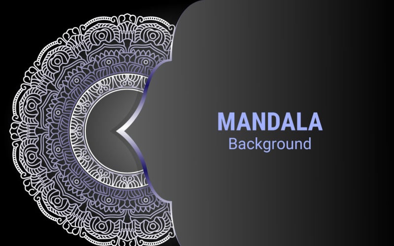 Luxus díszítő mandala design háttér