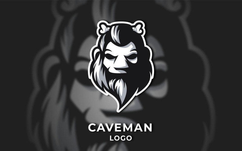 modello di logo grafico cavernicolo
