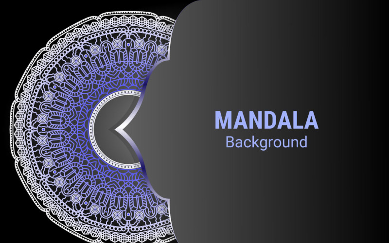 Ornamentale Mandala-Vorlage für Dekoration, Hochzeitskarten, Einladungskarten, Cover, Banner