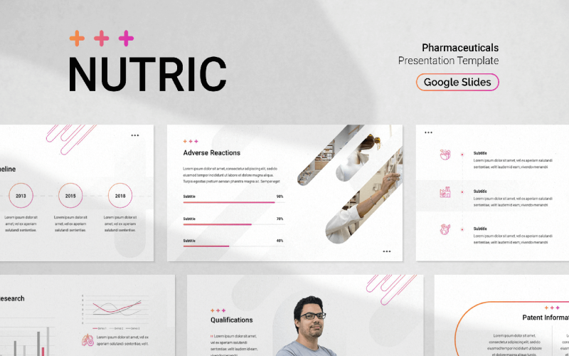 Presentazione di un'azienda farmaceutica Modello di diapositive di Google