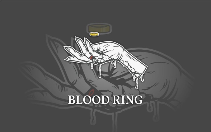 Векторный шаблон кольца крови