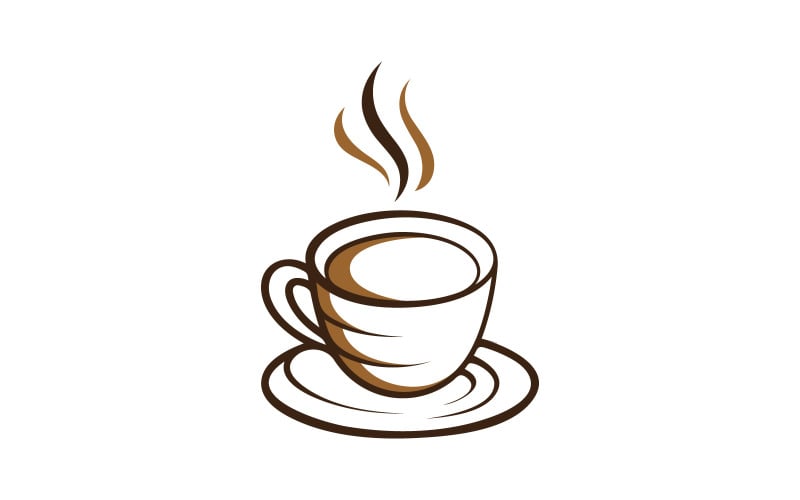 Coffee Shop logo template. Vector illustration. V1