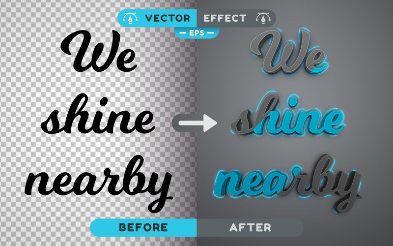 Double trait - Effet de texte modifiable, style de police