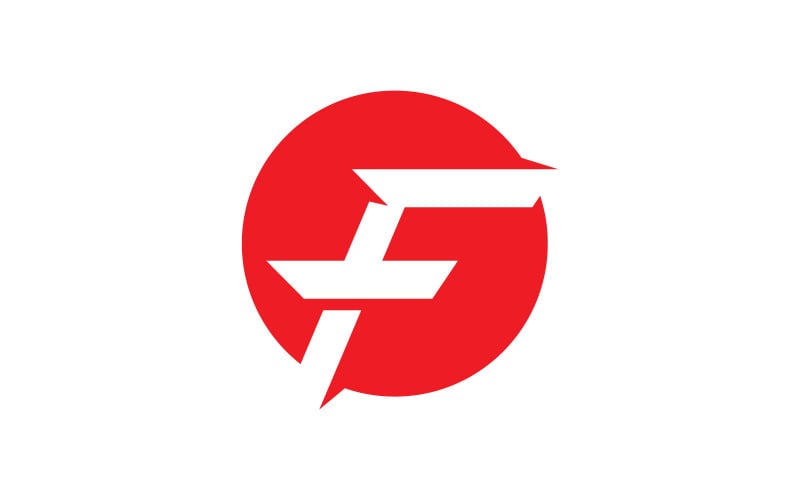 F letter Logo Template. Vector illustration. V10