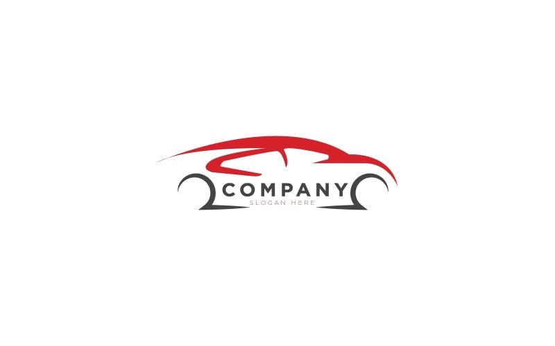 Modèle de conception de logo de voiture de sport