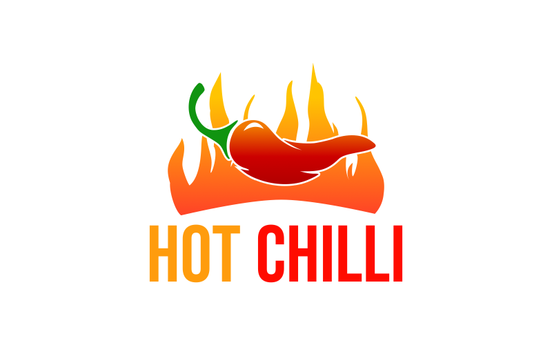 Cartello personalizzato Hot Chilli per ristoranti e caffè Logo