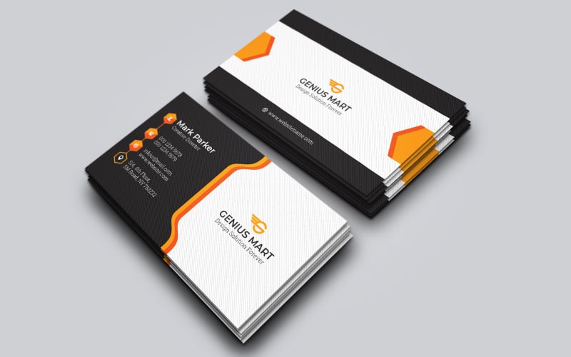 Corporate Business Card Template 139 - TemplateMonster