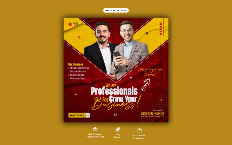 Digital Marketing Agency Corporate Social Media Poster Template
