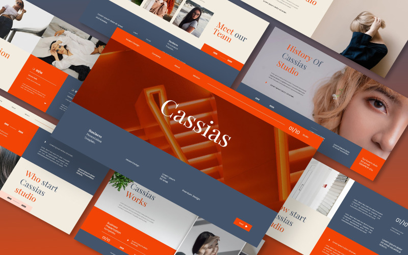 Шаблон бізнес-презентації Cassias Google Slides