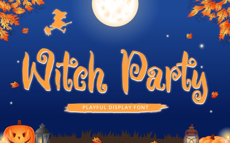 Witch Party - Hravé písmo displeje