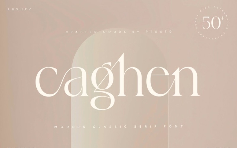 Caghen | Carattere Serif con legatura ricca